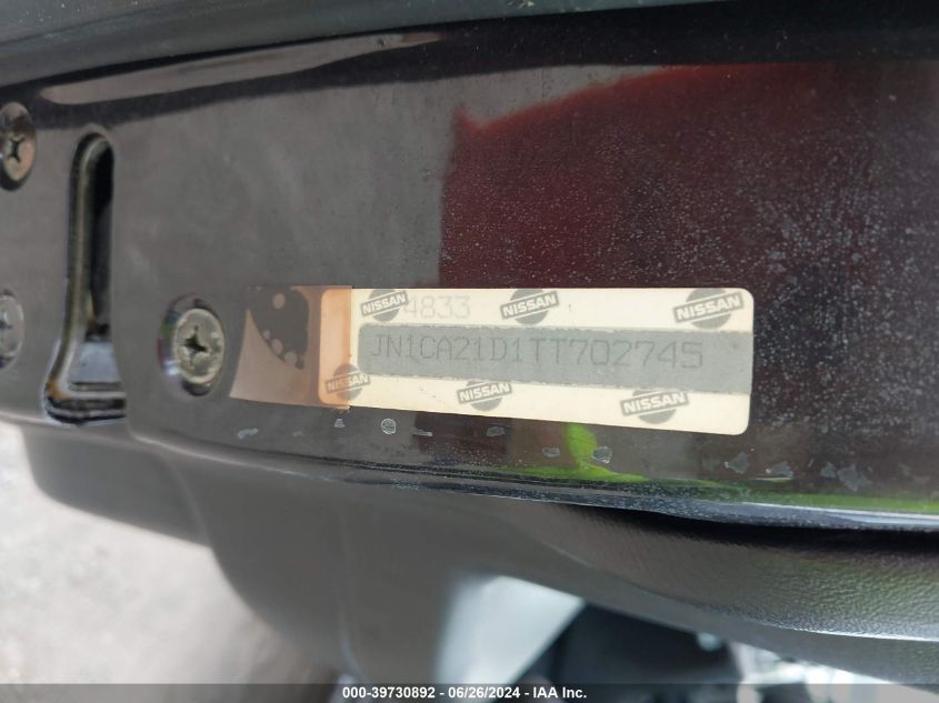 1996 Nissan Maxima Gle/Gxe/Se VIN: JN1CA21D1TT702745 Lot: 39730892