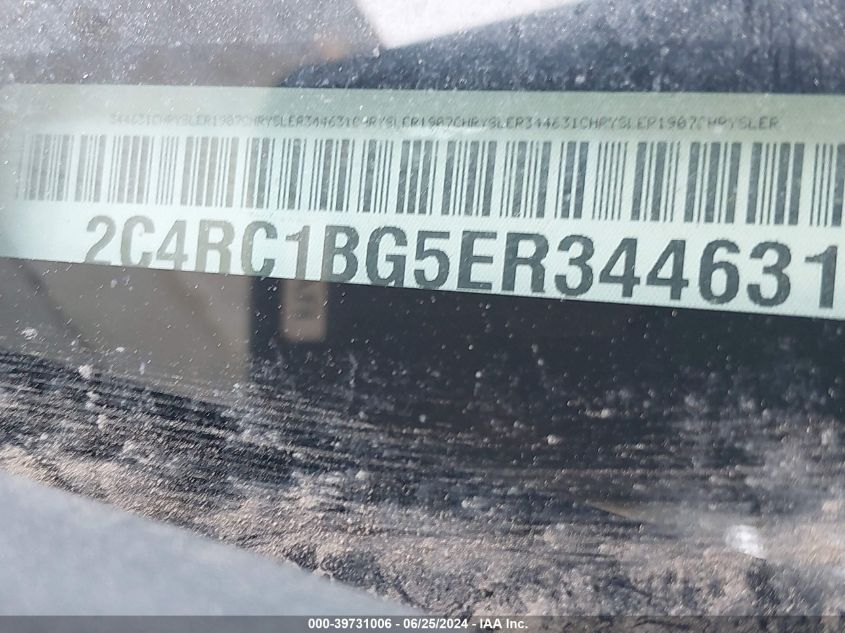 2014 Chrysler Town & Country Touring VIN: 2C4RC1BG5ER344631 Lot: 39731006