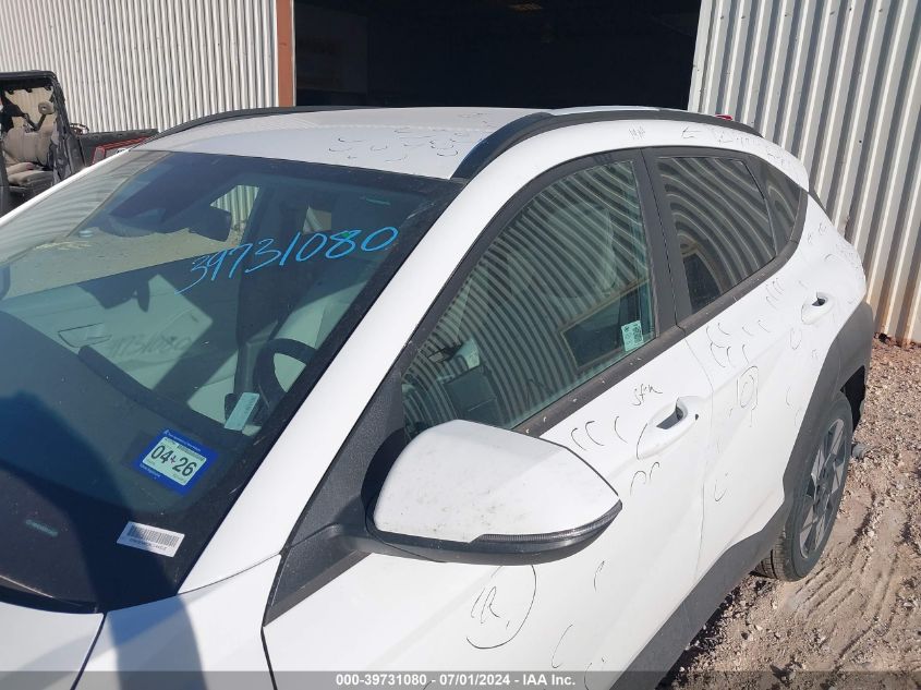 2024 Hyundai Kona Sel VIN: KM8HB3AB5RU144918 Lot: 39731080