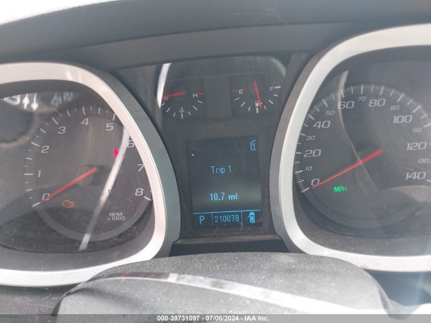 2011 Chevrolet Equinox 2Lt VIN: 2GNALPEC6B1277242 Lot: 39731097