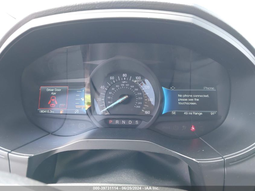 2022 Ford Edge Sel VIN: 2FMPK4J91NBA93819 Lot: 39731114