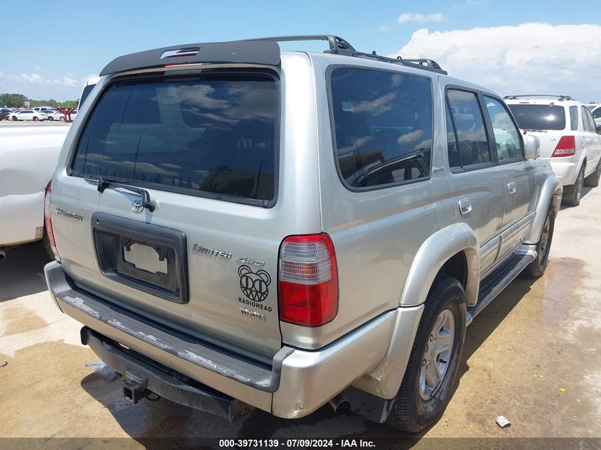 2000 Toyota 4Runner Limited V6 VIN: JT3HN87R6Y9041610 Lot: 39731139