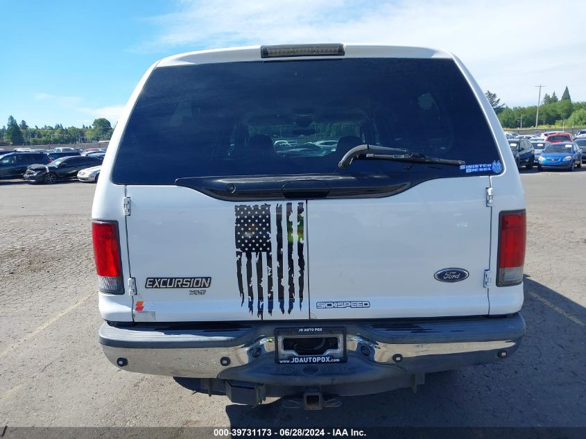 2005 Ford Excursion Xls/Xlt VIN: 1FMNU40P65EA74334 Lot: 39731173