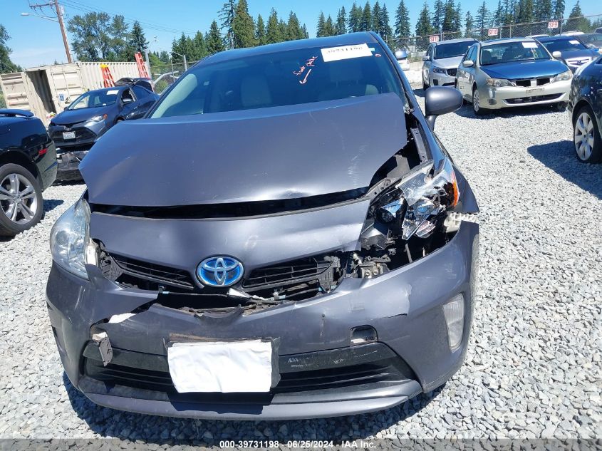 2012 Toyota Prius Three VIN: JTDKN3DU2C1522068 Lot: 39731198