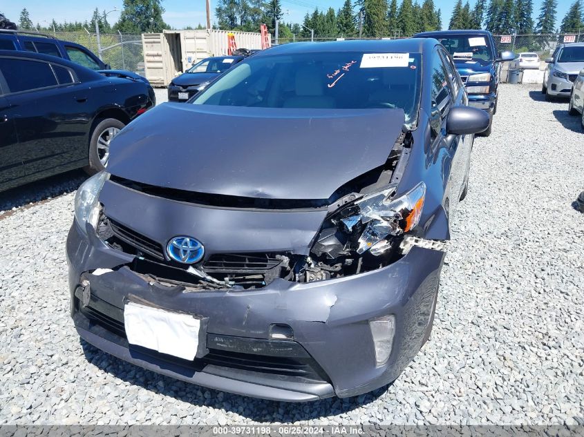 2012 Toyota Prius Three VIN: JTDKN3DU2C1522068 Lot: 39731198