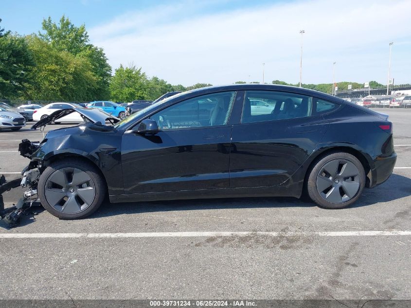 2022 Tesla Model 3 Rear-Wheel Drive VIN: 5YJ3E1EA7NF333536 Lot: 39731234