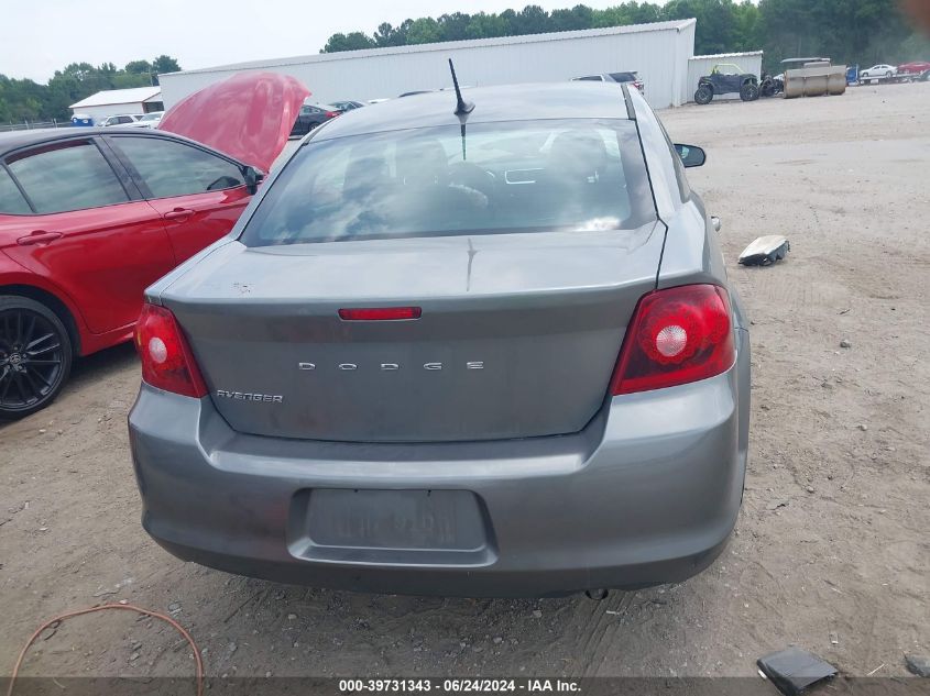 2013 Dodge Avenger Se VIN: 1C3CDZAB5DN596340 Lot: 39731343