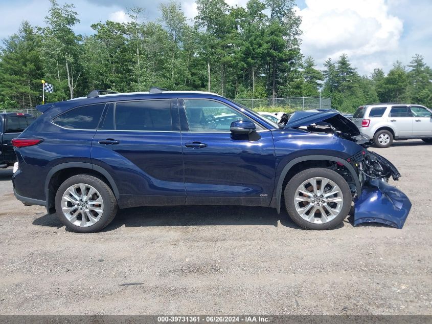 2022 Toyota Highlander Hybrid Limited VIN: 5TDXBRCH3NS562607 Lot: 39731361