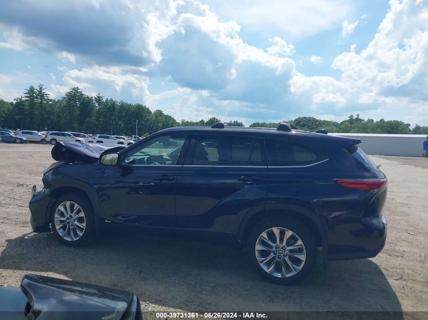 2022 Toyota Highlander Hybrid Limited VIN: 5TDXBRCH3NS562607 Lot: 39731361
