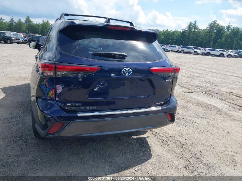 2022 Toyota Highlander Hybrid Limited VIN: 5TDXBRCH3NS562607 Lot: 39731361