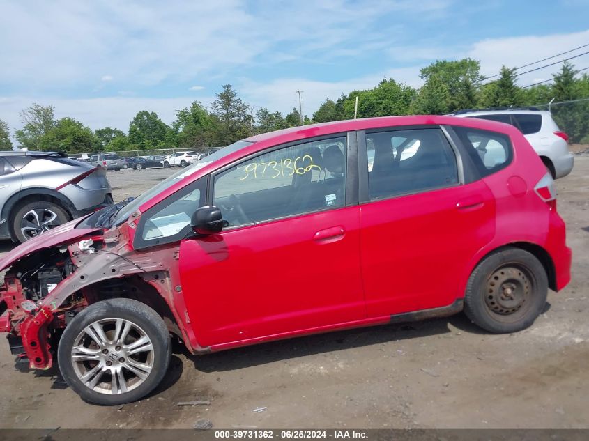 2009 Honda Fit VIN: JHMGE882X9S066477 Lot: 39731362