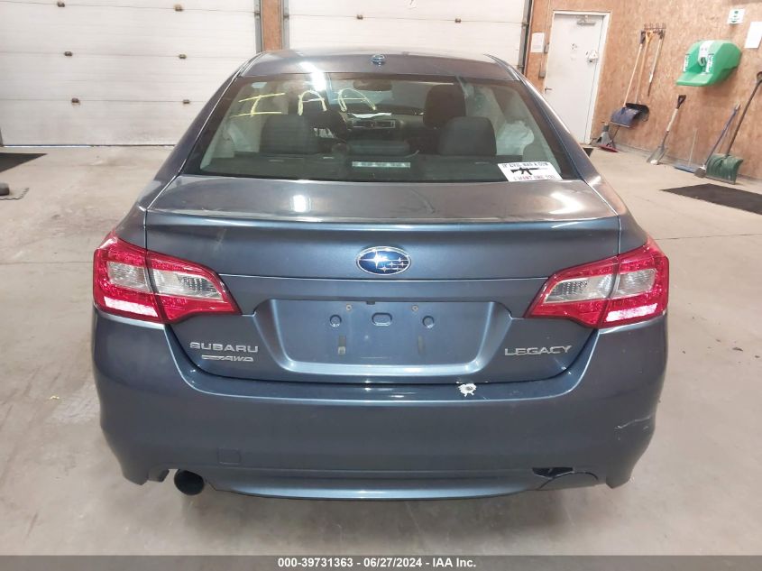 2015 Subaru Legacy 2.5I Limited VIN: 4S3BNBN66F3046202 Lot: 39731363