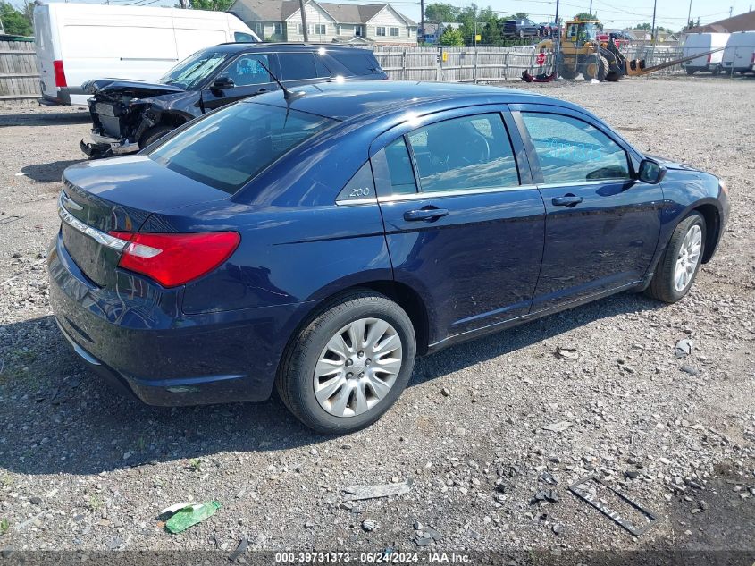 1C3CCBAB4DN641407 | 2013 CHRYSLER 200