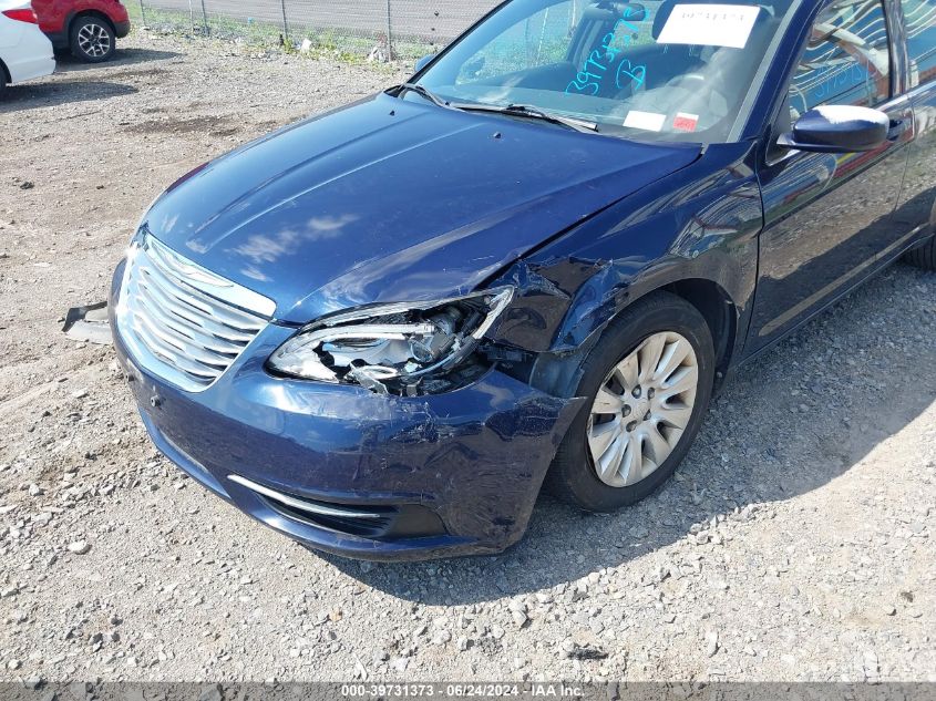 2013 Chrysler 200 Lx VIN: 1C3CCBAB4DN641407 Lot: 39731373