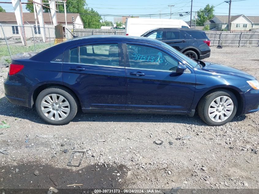 2013 Chrysler 200 Lx VIN: 1C3CCBAB4DN641407 Lot: 39731373