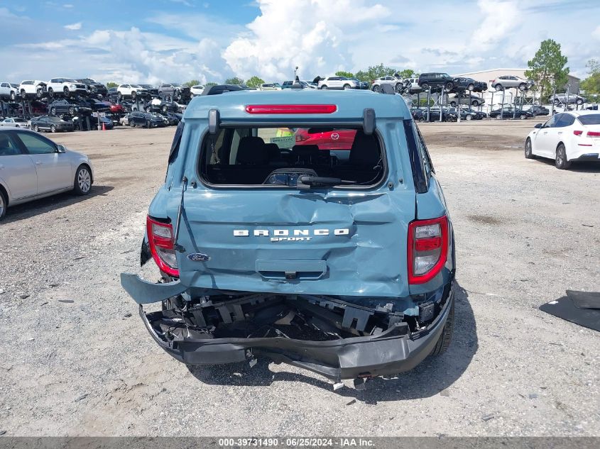 2022 Ford Bronco Sport Big Bend VIN: 3FMCR9B60NRD63877 Lot: 39731490