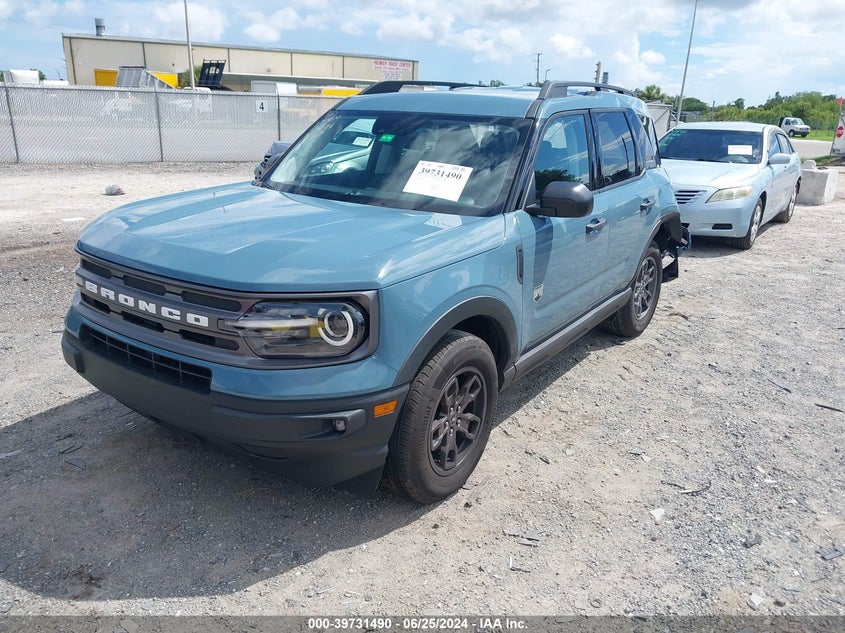 2022 Ford Bronco Sport Big Bend VIN: 3FMCR9B60NRD63877 Lot: 39731490
