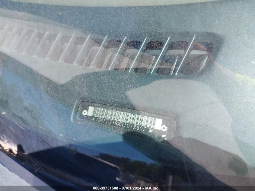 1999 Chevrolet Express VIN: 1GBFG15RXX1018307 Lot: 39731508