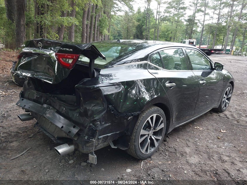 2018 Nissan Maxima 3.5 Platinum VIN: 1N4AA6AP4JC371992 Lot: 39731574
