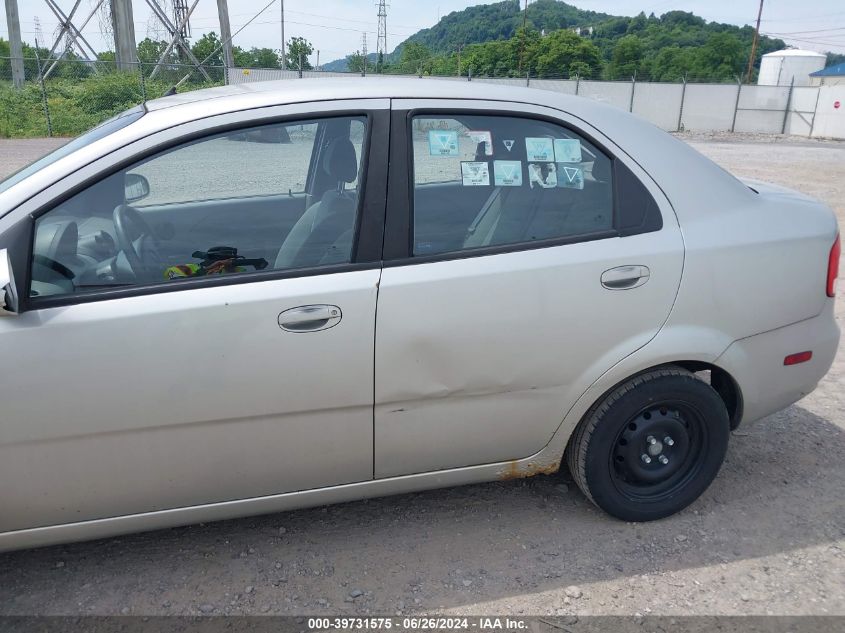 KL1TG52675B393165 | 2005 CHEVROLET AVEO