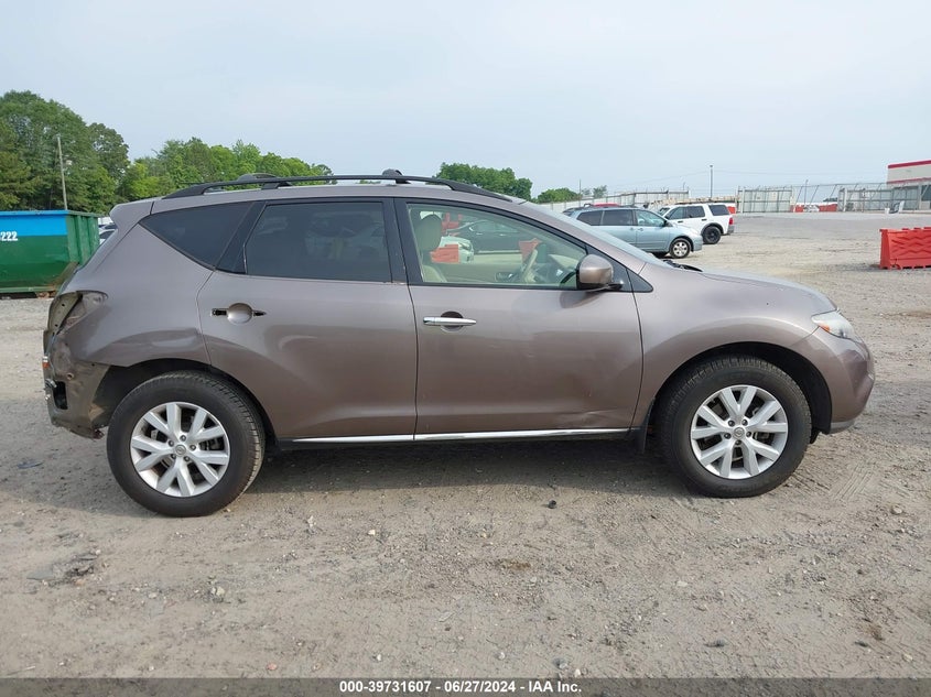 2012 Nissan Murano S/Sl/Le VIN: JN8AZ1MUXCW117765 Lot: 39731607