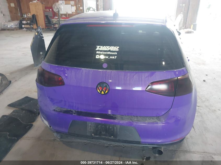 2015 Volkswagen Golf Gti 2.0T S 4-Door VIN: 3VW5T7AU3FM003968 Lot: 39731714