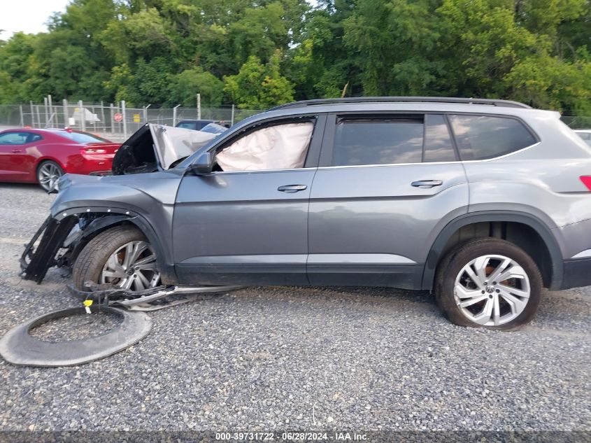 2021 Volkswagen Atlas 3.6L V6 Se W/Technology VIN: 1V2HR2CA7MC542689 Lot: 39731722