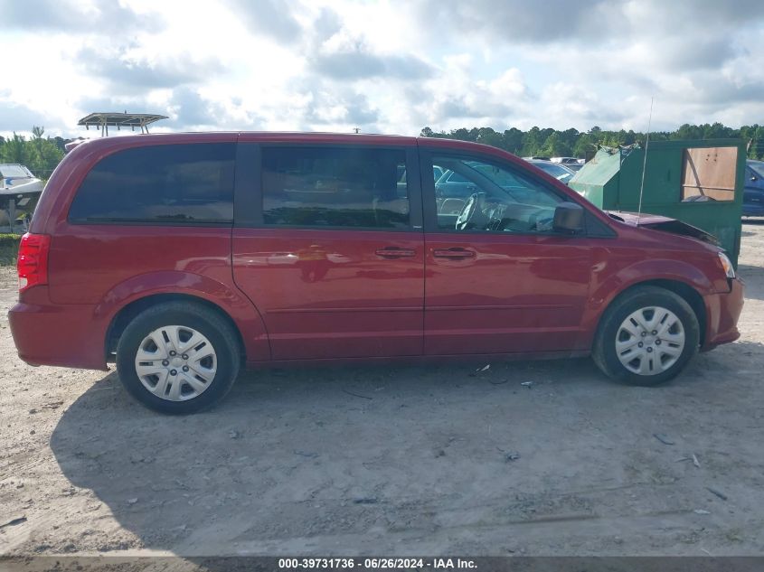 2014 Dodge Grand Caravan Se VIN: 2C4RDGBG0ER141193 Lot: 39731736