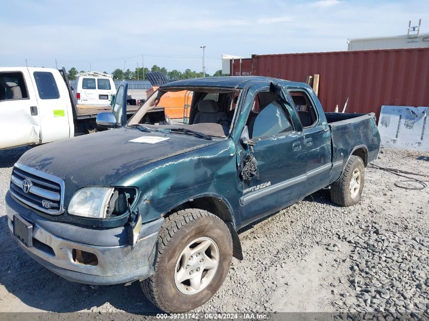 2002 Toyota Tundra Sr5 V8 VIN: 5TBBT44112S223862 Lot: 39731742