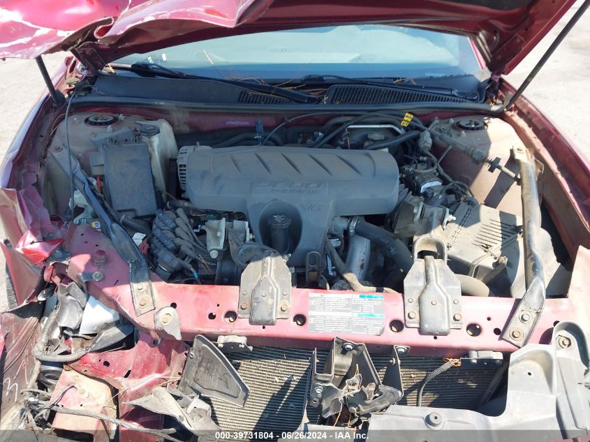 2009 Buick Lacrosse Cxl VIN: 2G4WD582291267994 Lot: 39731804