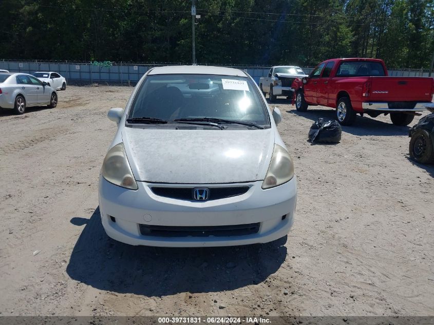 2007 Honda Fit Sport VIN: JHMGD38677S052090 Lot: 39731831