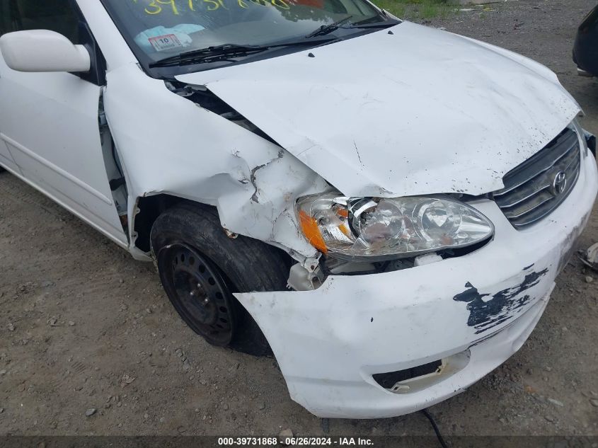 2003 Toyota Corolla Le VIN: 1NXBR32E23Z152458 Lot: 39731868