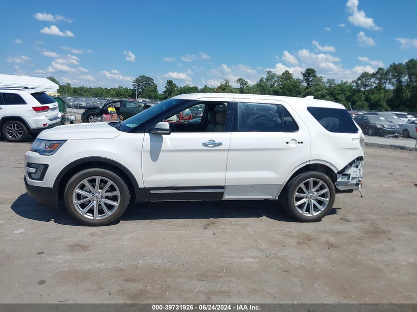2016 FORD EXPLORER LIMITED - 1FM5K8F87GGC30076