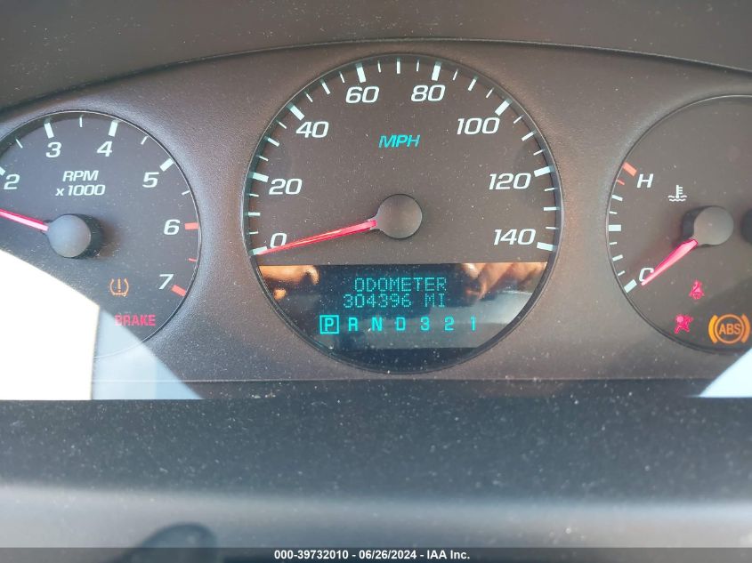 2009 Chevrolet Impala Ls VIN: 2G1WB57K091294292 Lot: 39732010