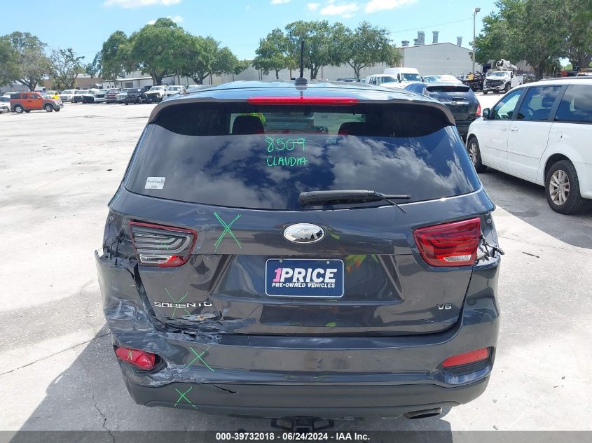 2019 Kia Sorento 3.3L Lx VIN: 5XYPG4A51KG497181 Lot: 39732018