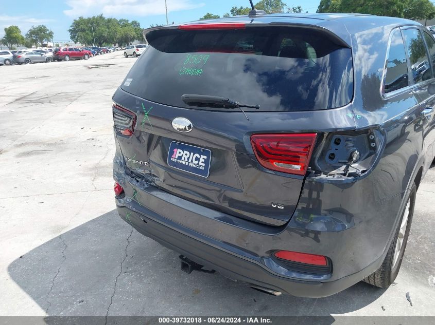 2019 Kia Sorento 3.3L Lx VIN: 5XYPG4A51KG497181 Lot: 39732018