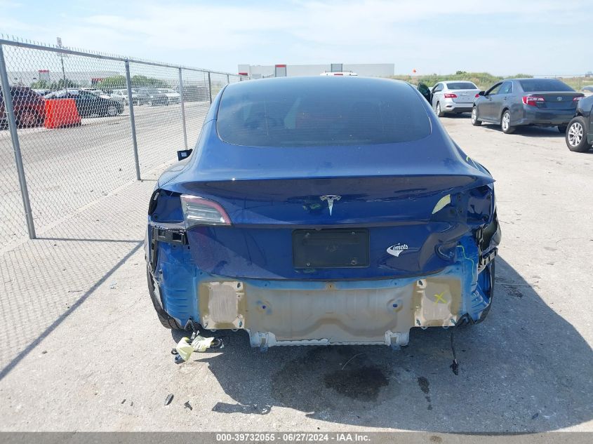 2023 Tesla Model 3 Rear-Wheel Drive VIN: 5YJ3E1EA7PF407380 Lot: 39732055