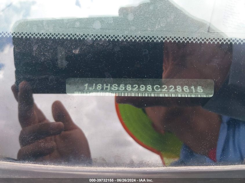 2008 Jeep Grand Cherokee Limited VIN: 1J8HS58298C228615 Lot: 39732155
