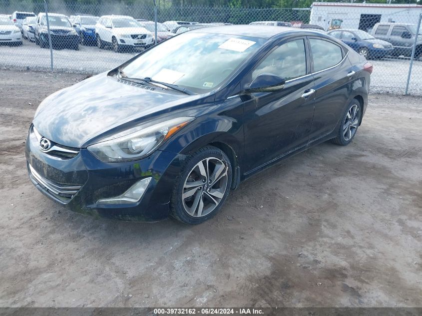 2014 Hyundai Elantra Limited VIN: KMHDH4AE6EU124359 Lot: 39732162