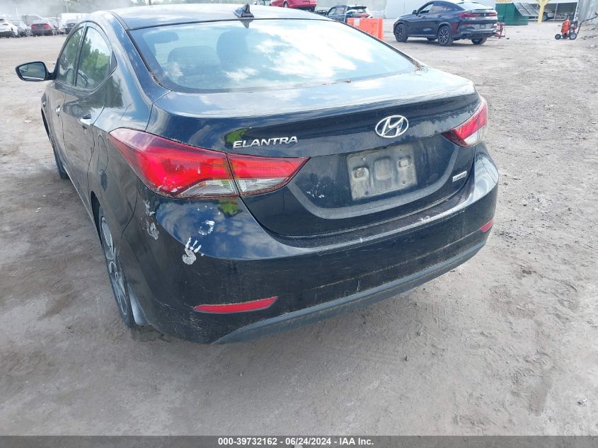 2014 Hyundai Elantra Limited VIN: KMHDH4AE6EU124359 Lot: 39732162