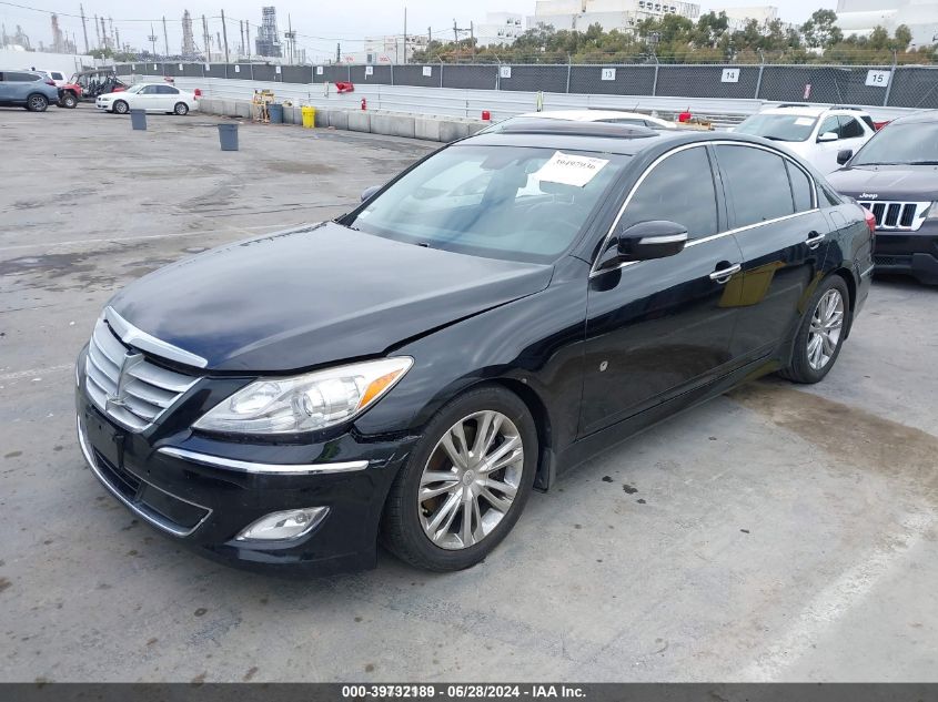 2013 Hyundai Genesis 3.8 VIN: KMHGC4DD9DU231595 Lot: 39732189