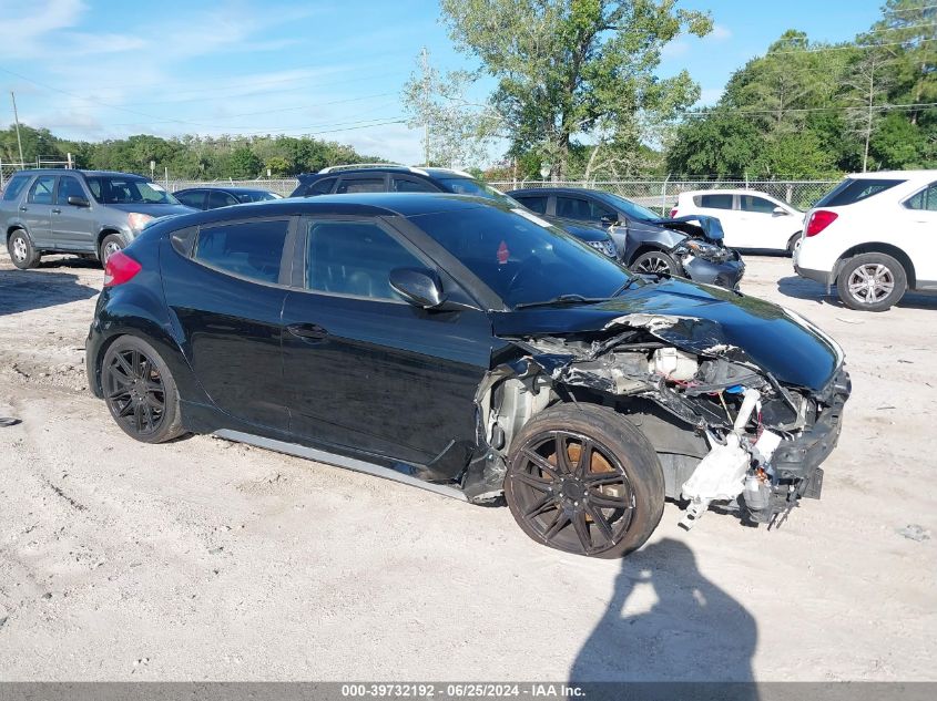 2014 HYUNDAI VELOSTER TURBO W/BLACK - KMHTC6AEXEU206178