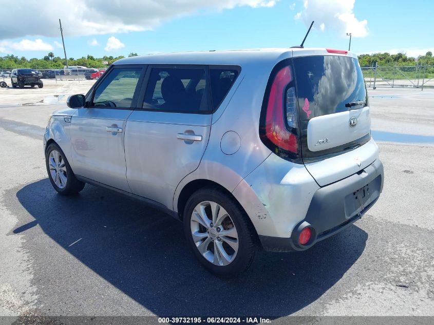 2014 Kia Soul + VIN: KNDJP3A56E7700874 Lot: 39732195