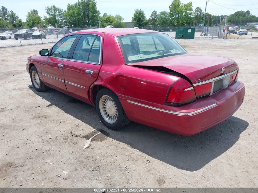 2001 Mercury Grand Marquis Ls VIN: 2MEFM75WX1X662349 Lot: 39732221