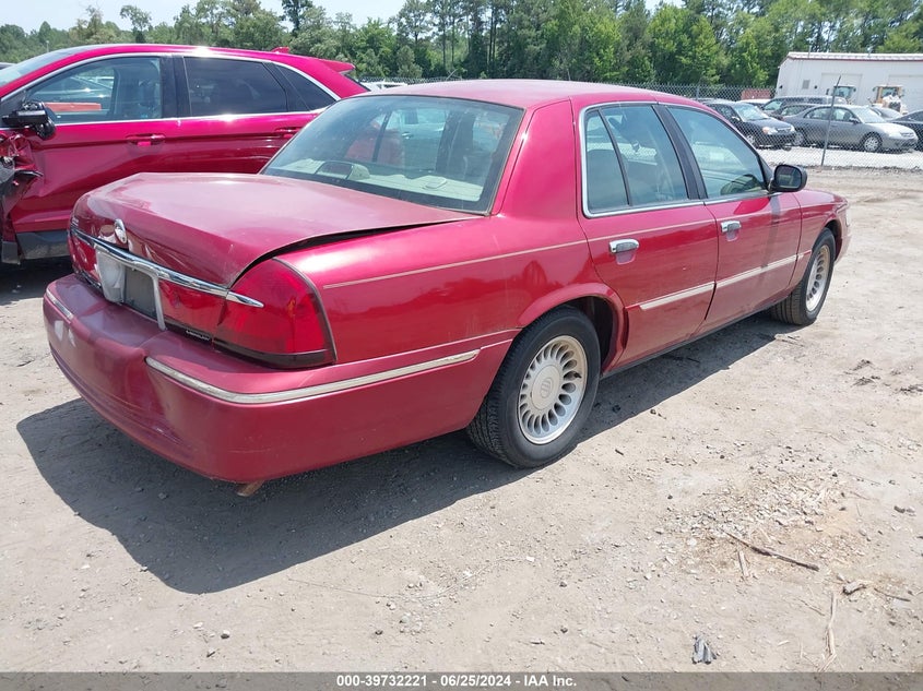 2001 Mercury Grand Marquis Ls VIN: 2MEFM75WX1X662349 Lot: 39732221