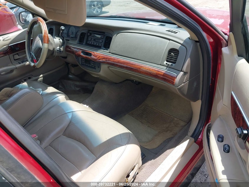 2001 Mercury Grand Marquis Ls VIN: 2MEFM75WX1X662349 Lot: 39732221