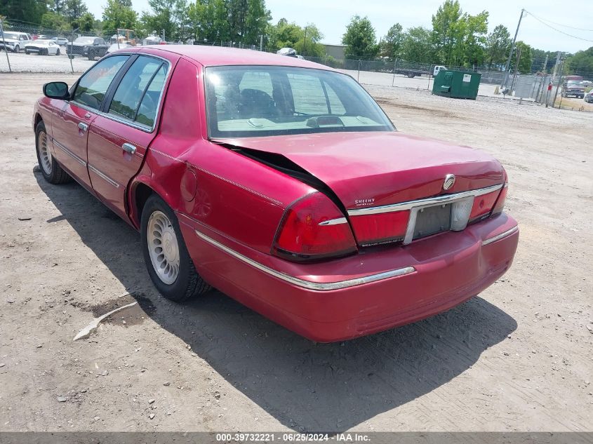 2001 Mercury Grand Marquis Ls VIN: 2MEFM75WX1X662349 Lot: 39732221