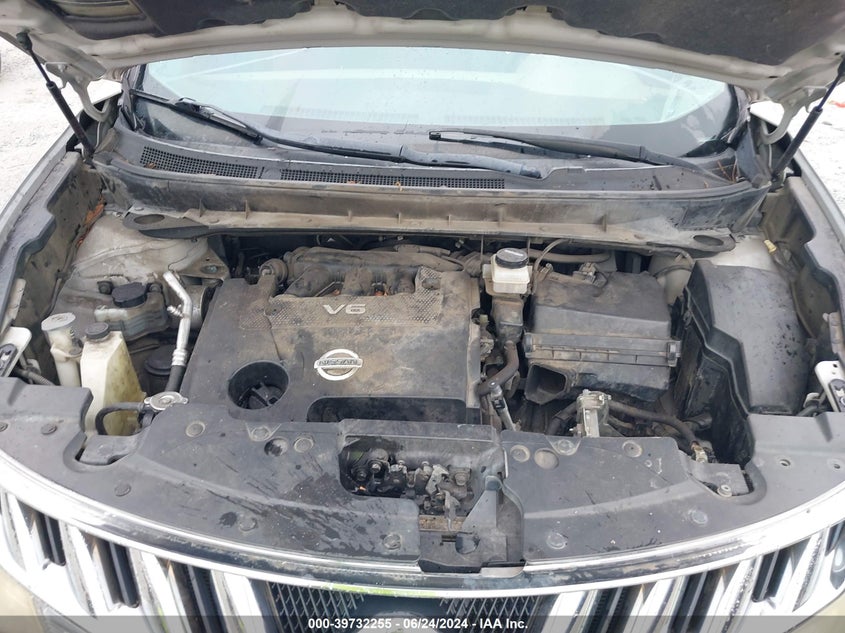 2010 Nissan Murano Sl VIN: JN8AZ1MW2AW106760 Lot: 39732255