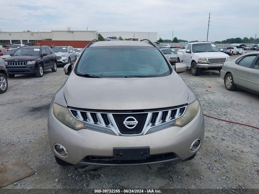 2010 Nissan Murano Sl VIN: JN8AZ1MW2AW106760 Lot: 39732255