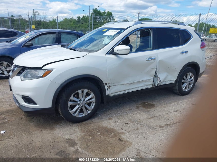 2015 Nissan Rogue Sv VIN: KNMAT2MT3FP521208 Lot: 39732304